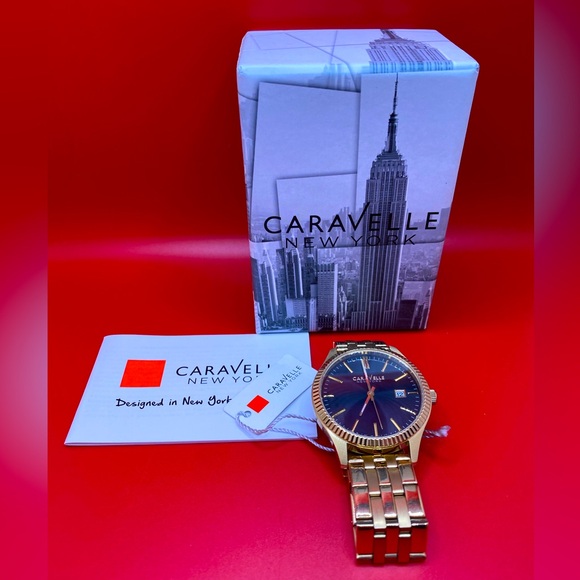 Bulova Caravelle New York Men’s Dress Watch NIB - Picture 1 of 11